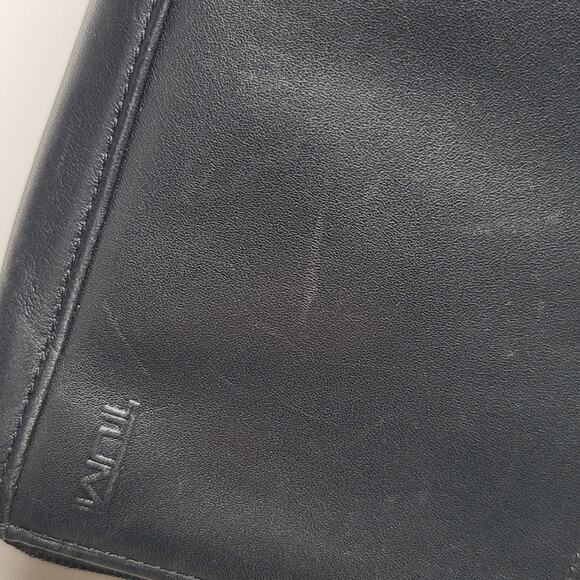 Tumi Black Leather Wristlet Wallet - Picture 2 of 7